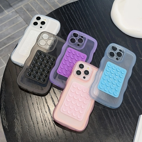 Strong Anti-Drop Color Wave Suction Phone Case for iPhone 6 7 8 X 11 12 13 14 15 16 series mini/plus/Pro/ProMax