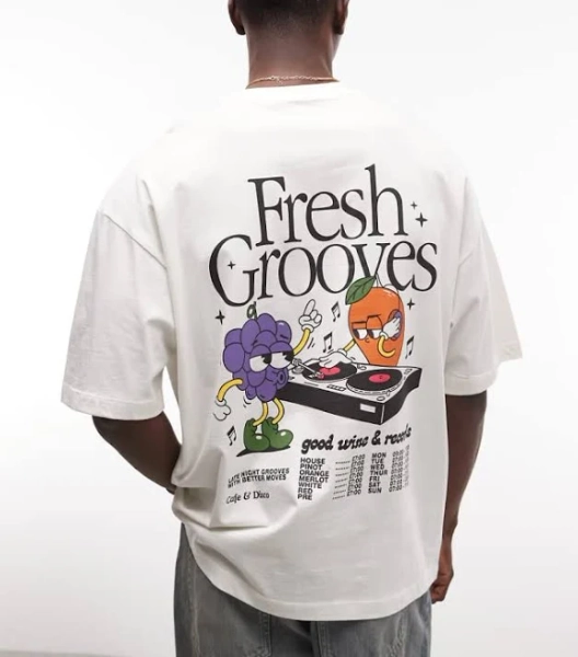 ASOS Oversized DJ Graphic T-Shirt
