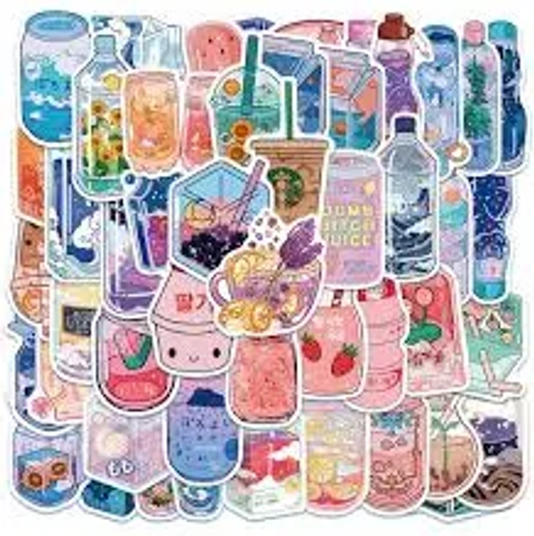 Kawaii Beverages Sticker Pack