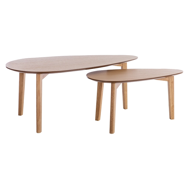 Tables basses scandinaves gigognes en bois (lot de 2) ARTIK
