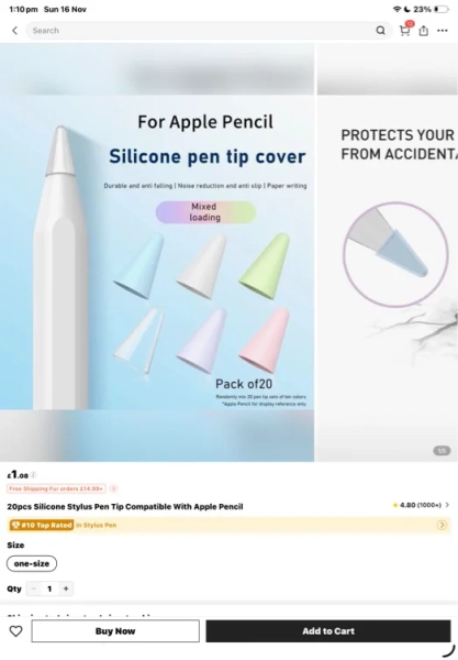 Silicone pen nibs