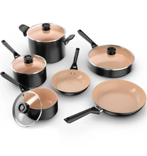 Ninja Extended Life Ceramic Select 10-Piece Cookware Set CK89010BF