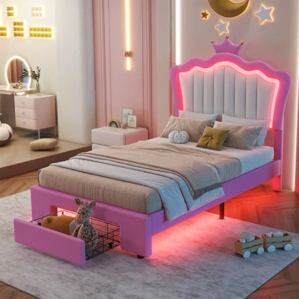 Rosdorf Park Princess Upholstered Bed