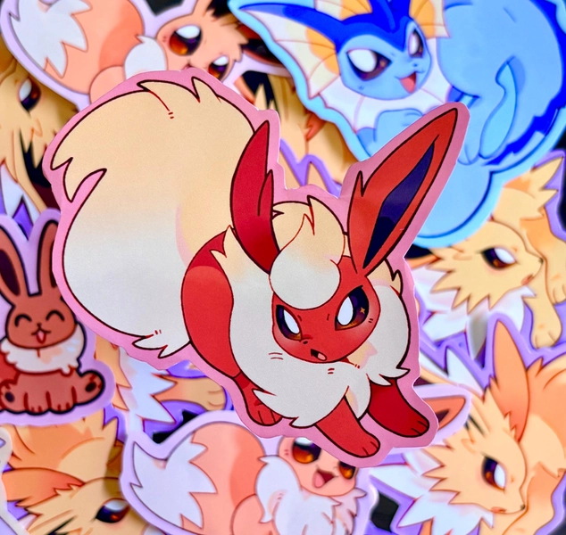 FIERY EVOLUTION : vinyl sticker