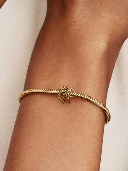 Sun Openwork Charm | Pendant | Gold plated | Pandora US