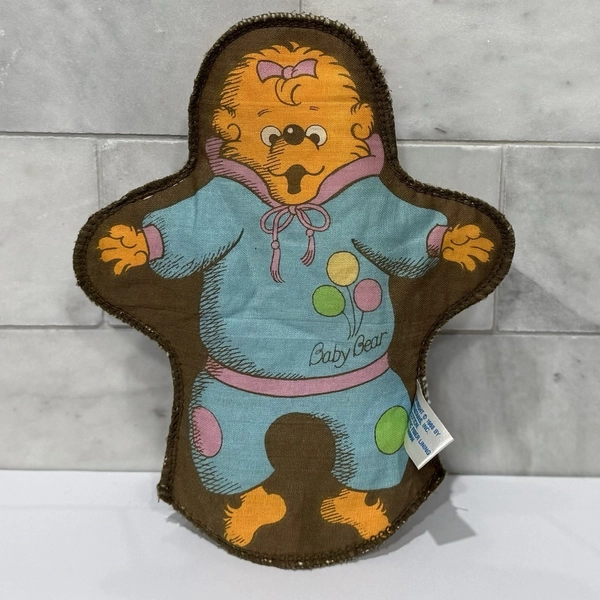 Vintage 1988 Berenstain Bears Hand Puppet Baby Bear Fabric Toy