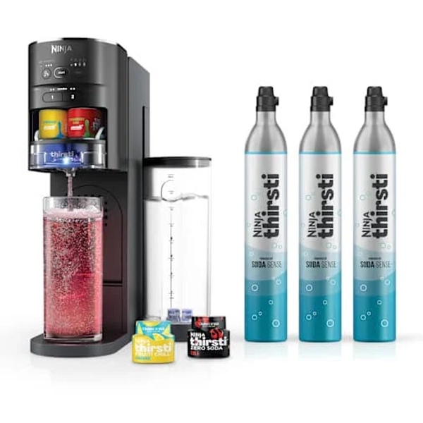 Ninja Thirsti Sparkling & Still Drink System CO2 Bundle