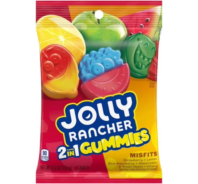 Jolly Rancher 2-in-1 Fruit Flavored Candy Bag