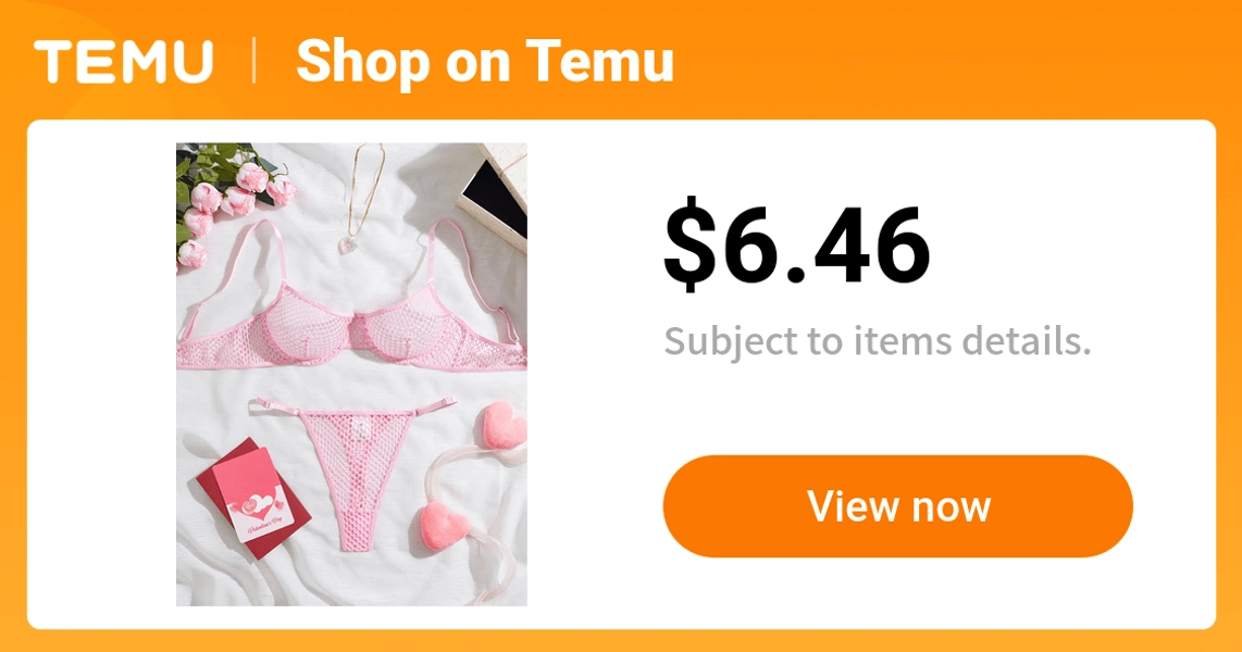 valentines day womens   set   bra panties - Temu