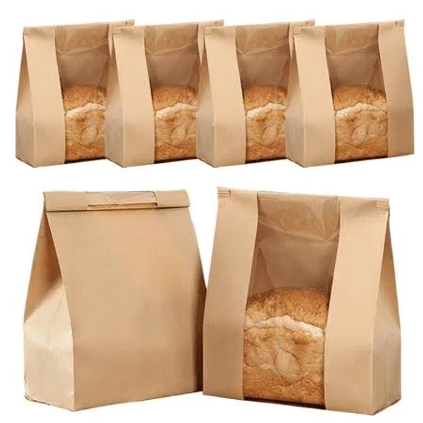 Baodeli Paper Bread Bags with Window
