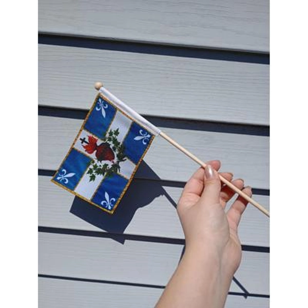 Québécois Sacred Heart Catholic Flag