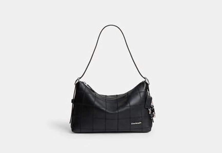 Alter/Ego Slouchy Shoulder Bag In Checkerboard Upcrafted Leather