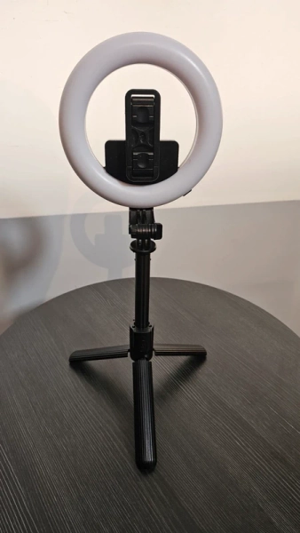 USB Rechargeable LED Ring Light with Tripod & Bluetooth Remote