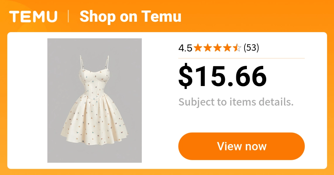 cute elegant floral print dress women's clothing temu - Temu