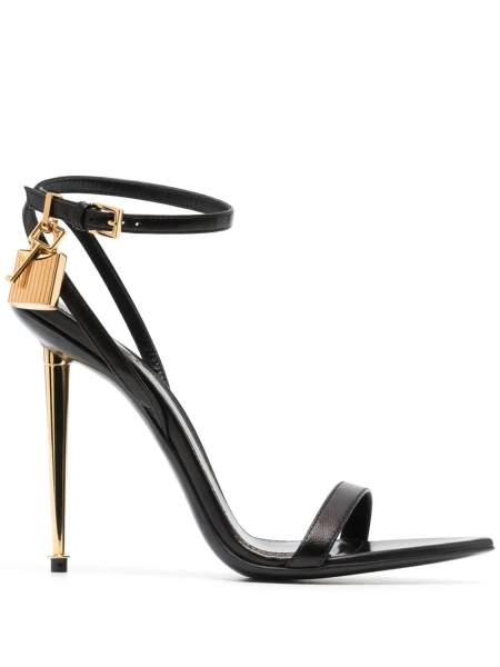 TOM FORD Padlock 105mm leather sandals | 39