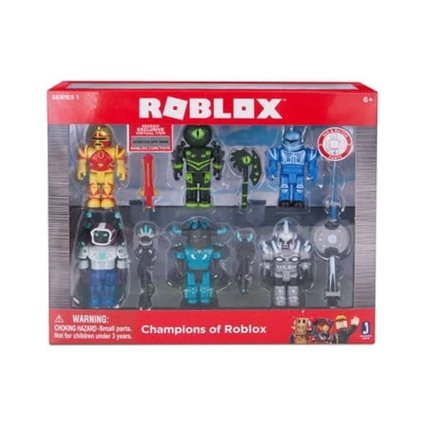 Action Collection - Champions of Roblox 15th Anniversary Gold Six Figure Pack [Includes Exclusive Virtual Item