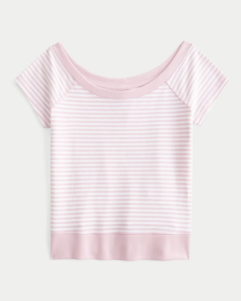 Banded Scoop T-Shirt