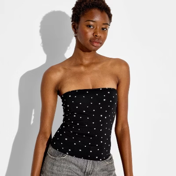 Women's ButterBliss Reversible Tube Top - Wild Fable™ Black M