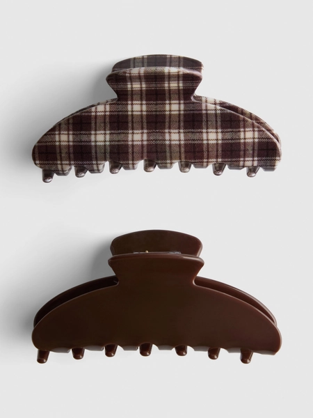 2pk Hair Claw Clips