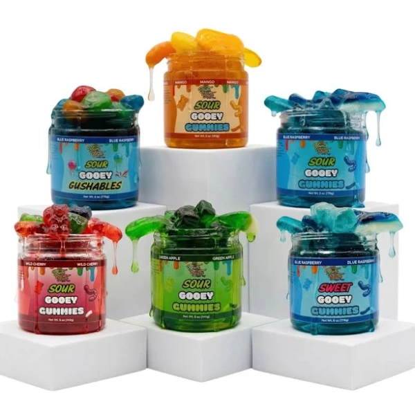 Gooey Gummy Variety Pack - Blue Raz, Mango, Cherry, Apple