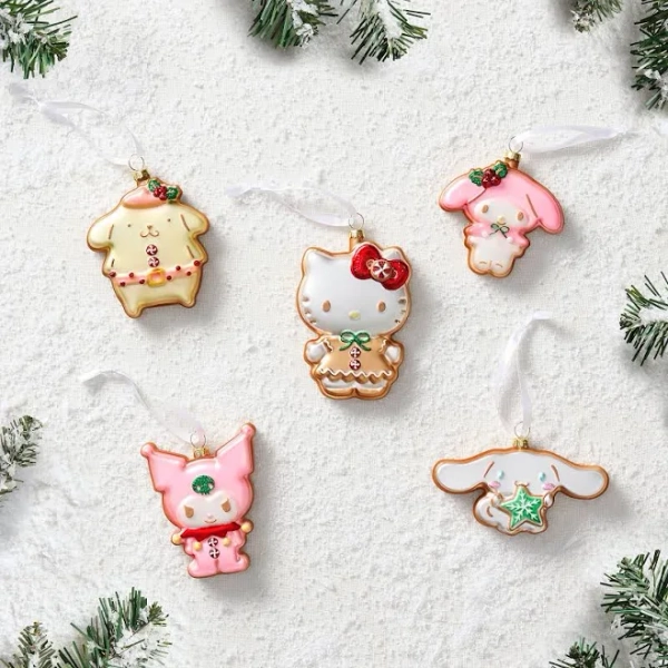 Hello Kitty and Friends Gingerbread Ornaments Set of 5