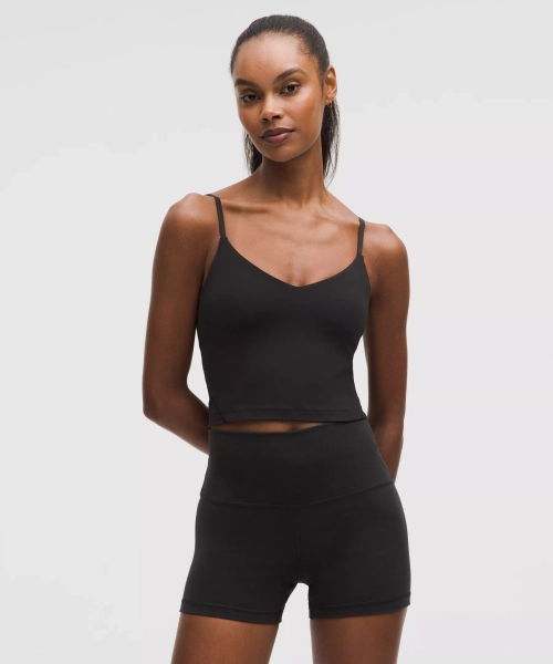 lululemon Align™ Cropped Cami Tank Top *Light Support, A/B Cup - Black - 2