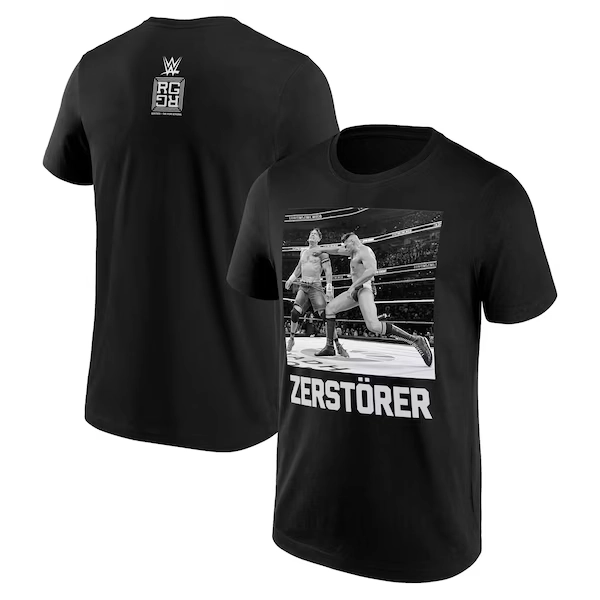 WWE Gunther Zerstorer Graphic T-Shirt - Black - Mens