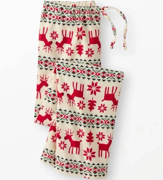Hanna Andersson Dear Deer Holiday Flannel Pajama Pants