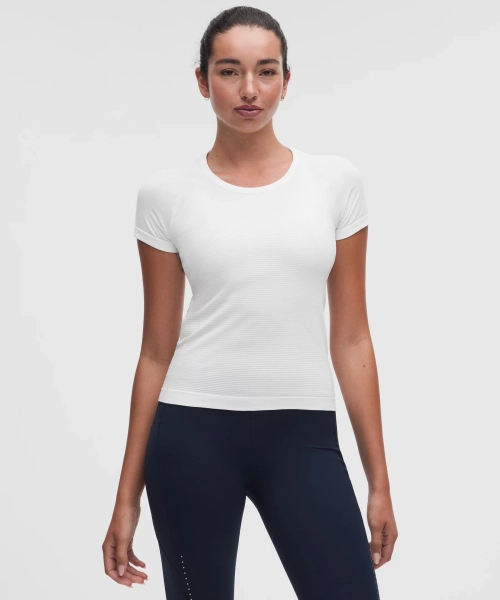 Swiftly Tech Short-Sleeve Shirt 2.0 *Waist Length - White/White - 10