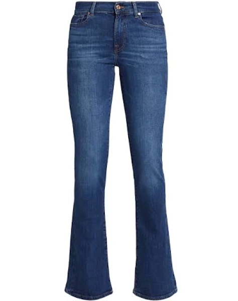 7 For All Mankind Women's Kimmie Mid-Rise Slim Bootcut Jeans