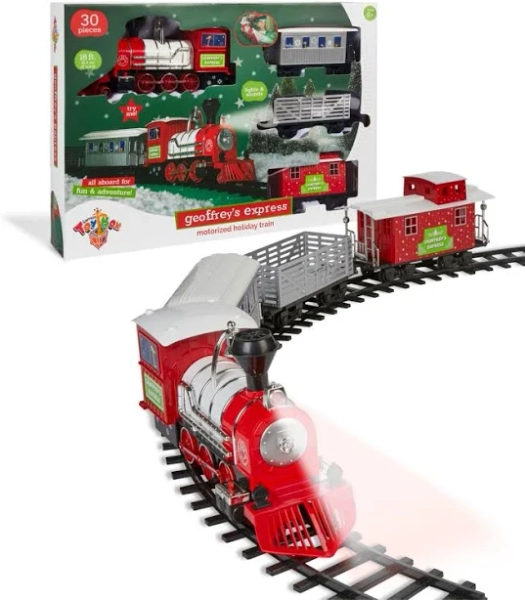 Geoffrey's Toy Box Express Motorized Holiday Train