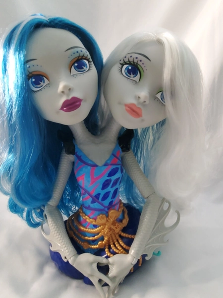 2014 Mattel Monster High Styling Head Peri And Pearl Serpentine Two Headed Girl | eBay