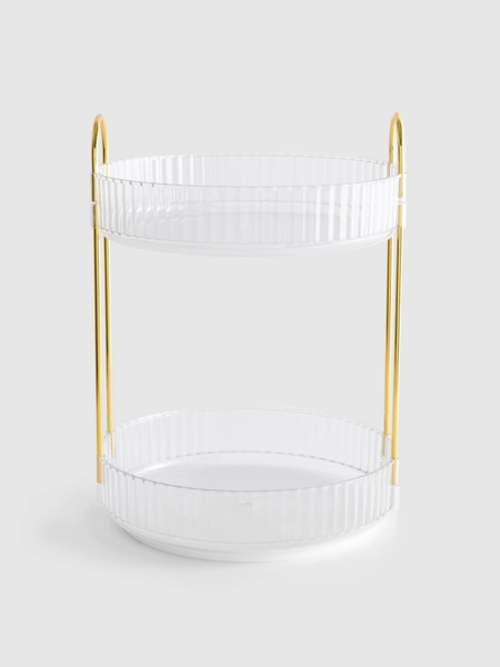 2 Tier Rotating Cosmetic Storage
