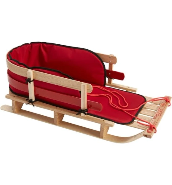 L.L.Bean Kids' Pull Snow Sled and Cushion Set