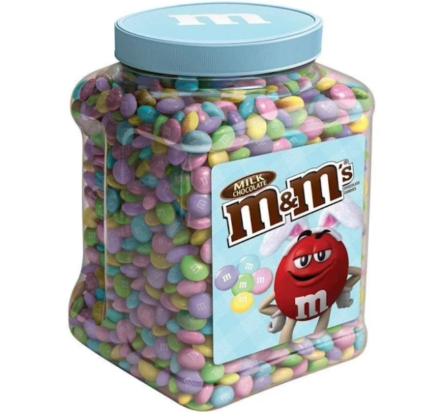M&M's Milk Chocolate Easter Candy Jar