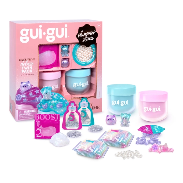 Gui Gui Shimmer Deluxe Duo Pack, 2 Iridescent Slimes, Level up Your Slimes,  Ages 6+ - Walmart.com