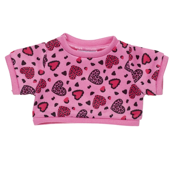 Leopard Print Heart Sweater | Build-A-Bear