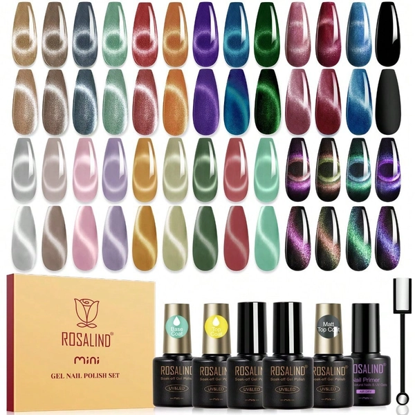 30PCS Gel Nail Polish Set, 26 Classic Colors Gel Polish Kit With Base Coat Glossy Matte And Glitter Top Coat Gel Nails Set All Seasons Collection Gift For Women