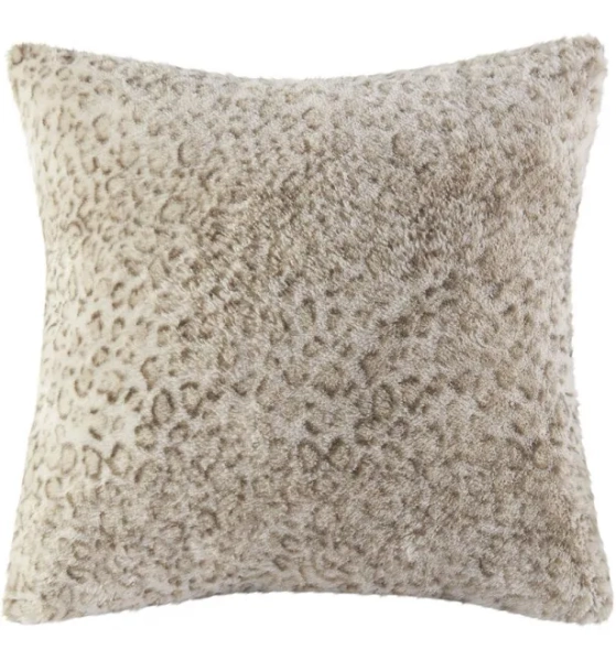 Madison Park Zuri Faux Fur Square Pillow