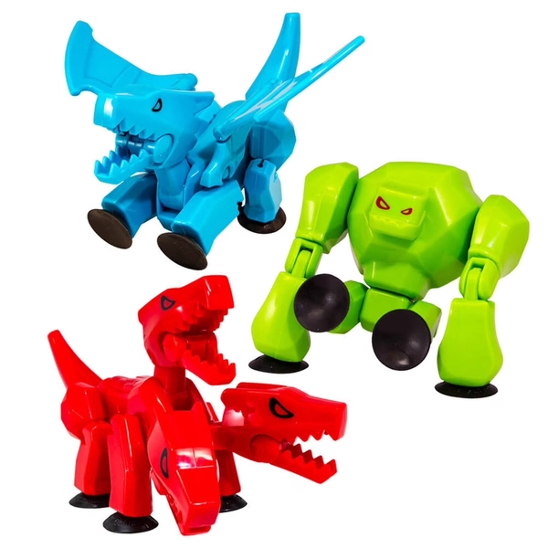 Stikbot Mega Monsters Cerberus, Gigantus and Scorch Action Figure Set, 3 Pieces