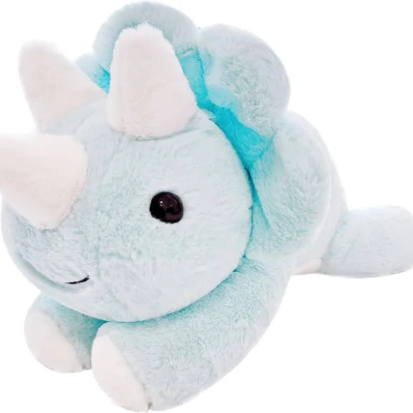 Uoozii 24" 5 Pounds Blue Dinosaur Zipped Warmable & Coolable Pouch