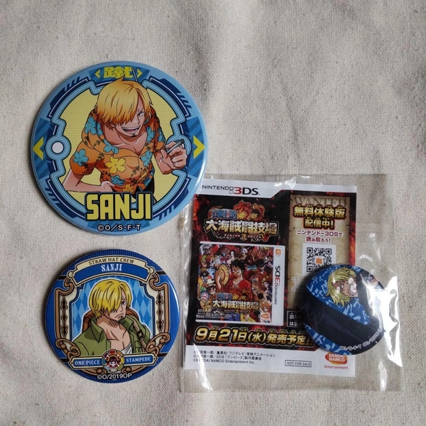 One Piece Sanji Can Badge Stampede Egghead Trial Play