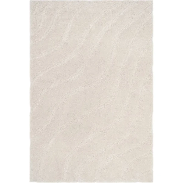 Ebern Designs Stacie Abstract Cream Area Rug