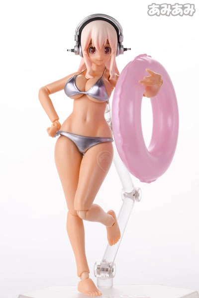 (Pre-owned ITEM:A/BOX:B)figma - Super Sonico Suntan ver. [Goodsmile Online Shop Exclusive](Released)