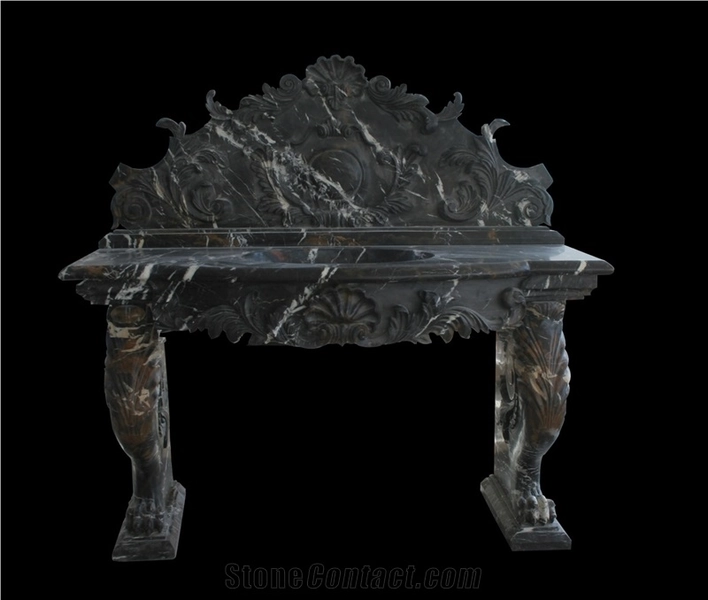 Custom Basin Sink Vanity Top Sculpture Retro Style