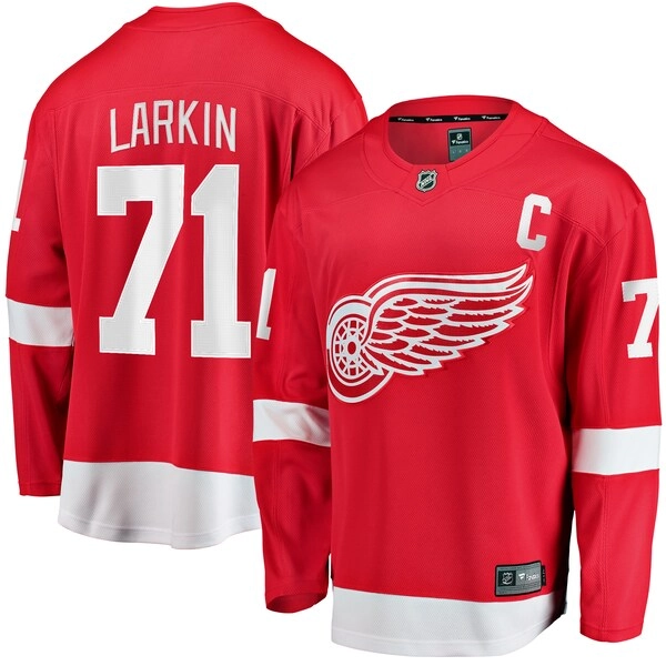 Dylan Larkin Detroit Red Wings Fanatics Branded Captain Home Breakaway Jersey - Red