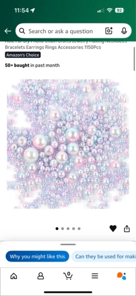 Plastic pearls