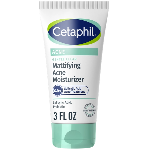 Cetaphil Gentle Clear Mattifying Acne Moisturizer, 3 OZ