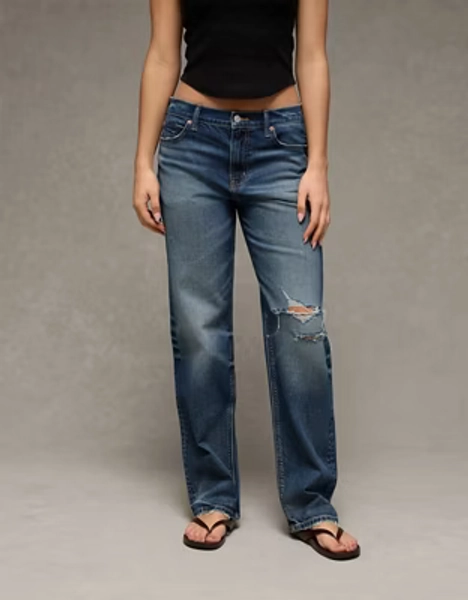 AE Strigid Low-Rise Baggy Straight Jean