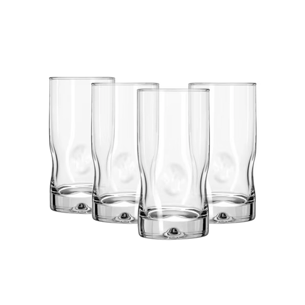 Better Homes & Gardens Lyra Glass Drinkware Set, 16.7 oz, 4-Piece
